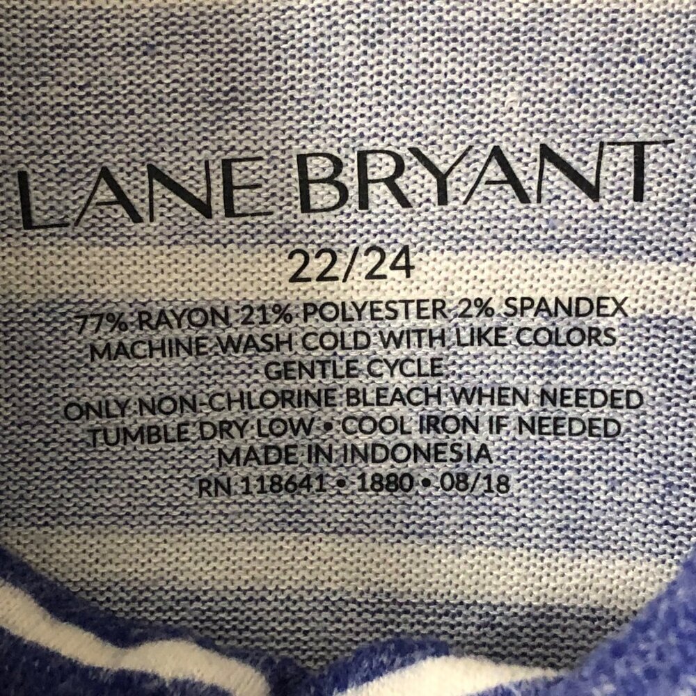 Women's Plus Size Lane Bryant Hacci Swing Turtleneck Long Sleeve Blue 22/24 - Picture 6 of 10